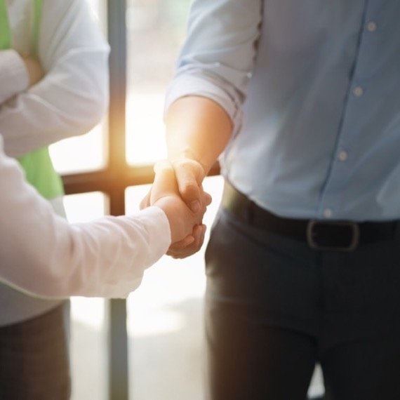 Trusted partnership - Professional handshake